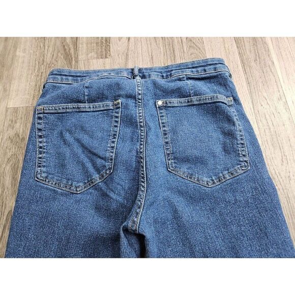 (3/$35) &Denim Size 8 Skinny High Waist Ankle Length Stretch Denim Blue Jeans - Picture 3 of 11
